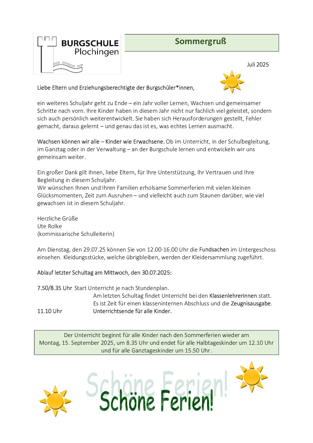 Sommergruß 2025